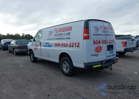 2016 Chevrolet Express 2500 Work Van из США, поврежденный, VIN 1GCWGAFG9G1165372